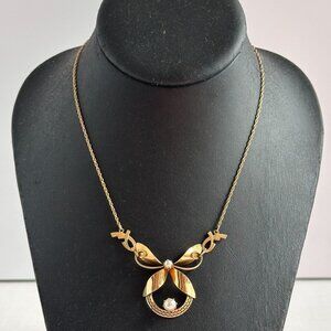 1940s Cultured Pearl 12K Gold Filled Pendaant by Curtis Creations